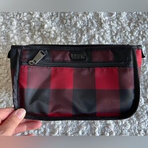 lug Parasail cosmetic case in Buffalo Check Red